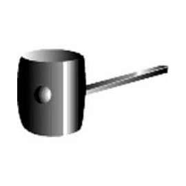 Rubber Mallet W/ Wood Handle - Black