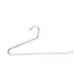 15" LDeluxe " LS" L Style Slack Hanger W/ White Vinyl Sleeve - Chrome