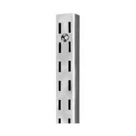 48" Heavy Weight Double Slot W/ 1/2" Slots On 1" Centers - Satin Zinc