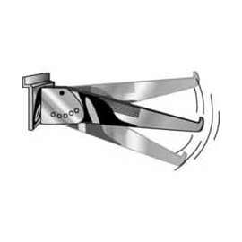 12" Adjustable Shelf Bracket - Slatwall - Chrome