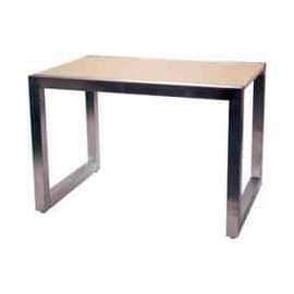 Medium Display Table - Frame Only - Satin Chrome