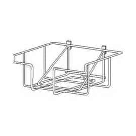 Wire Literature Basket For Bulletin Sign Holder - Chrome