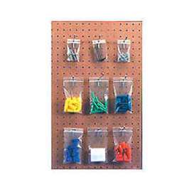 Global Industrial Clear Line Single Track Seal Top Bag W/Hang Hole 2"W x 3"L 2 Mil 1000/pk