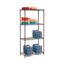 Nexel Shelving Wire Shelving Starter Unit, 36"W x 18"D x 74"H