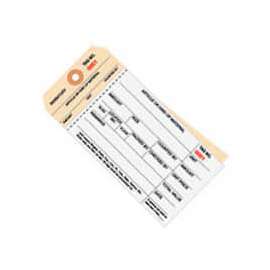 2 Part Carbonless Stub Style Inventory Tags, 2500-2999, #8, 6-1/4"L x 3-1/8"W, 500/Pack