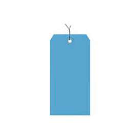 Global Industrial Shipping Tag Pre Wired#6, 5-1/4"L x 2-5/8"W, Dark Blue, 1000/Pack