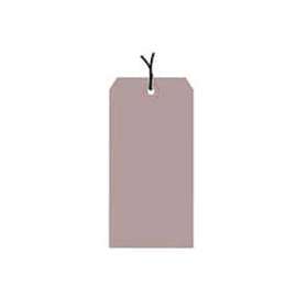Global Industrial Shipping Tag Pre Strung, #5, 4-3/4"L x 2-3/8"W, Gray, 1000/Pack