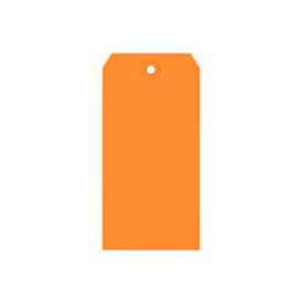 Global Industrial Shipping Tag #1, 2-3/4"L x 1-3/8"W, Orange, 1000/Pack