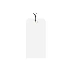 Global Industrial Shipping Tag Pre Strung, #1, 2-3/4"L x 1-3/8"W, White, 1000/Pack