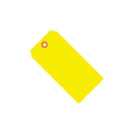 Global Industrial Shipping Tag #8 6-1/4"L x 3-1/8"W, Fluorescent Yellow, 1000/Pack