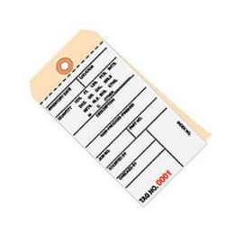 Global Industrial 2 Part Carbonless Inv. Tag 1500-1999, Pre Wired#8 6-1/4"L x 3-1/8"W, 500/Pk