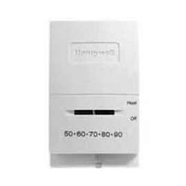 Honeywell Mercury Free Heat Only Thermostat For Single Stage Low Voltage Heating Systems T822K1000