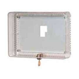 Honeywell Large Universal Thermostat Guard W/ Clear Cover Base Opaque Wallplate TG512A1009