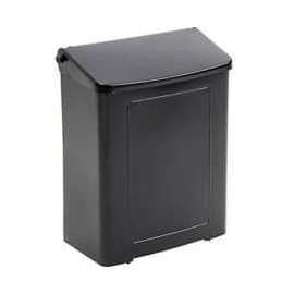 Impact Safe-Use Plastic Sanitary Napkin Receptacle - Black, 1103
