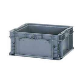 ORBIS Stakpak NSO1615-7 Modular Straight Wall Container, 16"L x 15"W x 7-1/2"H, Gray