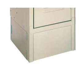 Lyon Closed End Locker Base PP5803 - 12"Dx6"H - 2-Pack - Putty