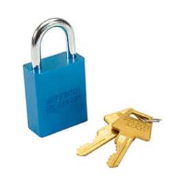 American Lock No. A1105BLU Solid Aluminum Rectangular Padlock, Blue