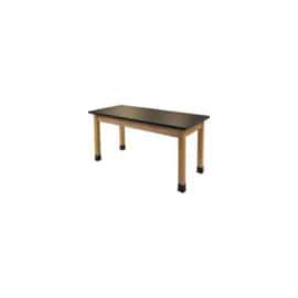 NPS - Wood Series Solid Ash 72"L x 30"W x 36"H Science Table with Chemical Resistant Top