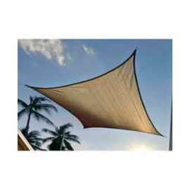 ShelterLogic ShadeLogic Sun Shade Sail, Square 16 ft. x 16 ft. Heavyweight, Sand