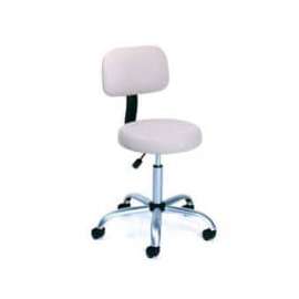Boss Medical Stool with Backrest - Vinyl - Beige