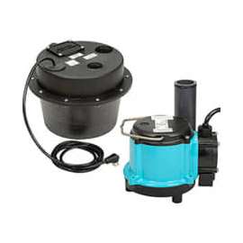 Little Giant 506065 WRSC-6 Water Removal System - Compact Drainosaur - 1/3HP - 45GPM
