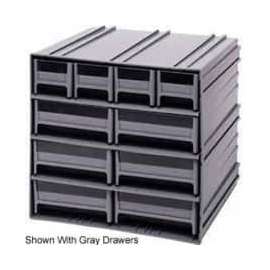 Quantum Interlocking Storage Cabinet QIC-4163 - 11-3/4"Wx11-3/8"Dx11"H - 10 Ivory Drawers
