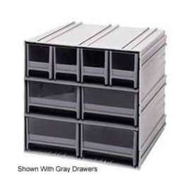 Quantum Interlocking Storage Cabinet QIC-4244 - 11-3/4"Wx11-3/8"Dx11"H - 8 Red Drawers