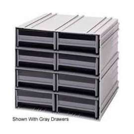 Quantum Interlocking Storage Cabinet QIC-83 - 11-3/4"Wx11-3/8"Dx11"H - 8 Ivory Drawers