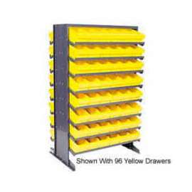 Quantum QPRD-501 Double Sided Rack 24"x36"x60" with 144 Gray Euro Drawers