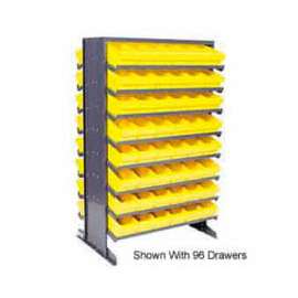 Quantum QPRD-501 Double Sided Rack 24"x36"x60" with 144 Yellow Euro Drawers