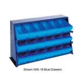 Quantum QPRHA-501 Bench Rack 12"x36"x21" with 27 Gray Euro Drawers
