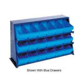 Quantum QPRHA-601 Bench rack 12"x36"x21" with 18 Gray Euro Drawers