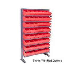Quantum QPRS-601 Single Sided Rack 12"x36"x60" with 48 Yellow Euro Drawers