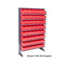 Quantum QPRS-701 Single Sided Rack 12"x36"x60" with 32 Gray Euro Drawers