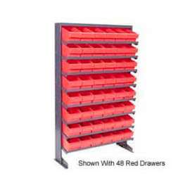 Quantum QPRS-801 Single Sided Rack 12"x36"x60" with 24 Yellow Euro Drawers