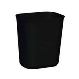 Rubbermaid 14 Qt. Fiberglass Wastebasket, Black - RCP254100BK