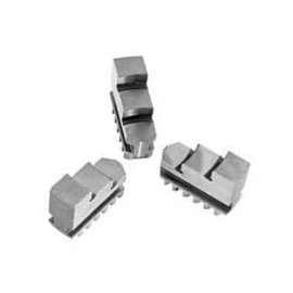 Bison Hard Solid OD Jaws for 6" 3-Jaw Scroll Chuck, 3 Piece Set