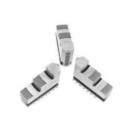 Bison Hard Solid ID Jaws for 8" 3-Jaw Scroll Chuck, 3 Piece Set