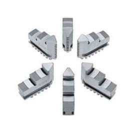 Bison Hard Solid ID Jaws for 8" 6-Jaw Scroll Chuck, 6 Piece Set