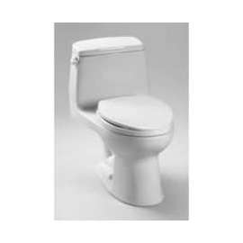 TOTO MS854114E-01 Eco UltraMax Elongated 1 Piece Toilet, Cotton White
