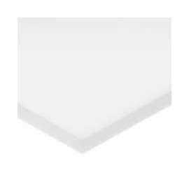 White UHMW Polyethylene Plastic Bar - 1/2" Thick x 2-1/2" Wide x 24" Long