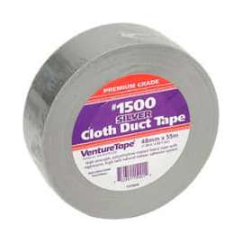 3M VentureTape #1500 General Purpose Cloth Duct Tape, 2 IN x 60 Yards, Silver
