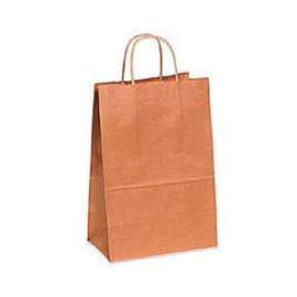 Global Industrial Paper Shopping Bags, 16"W x 6"D x 19-1/4"H, Kraft, 200/Pack