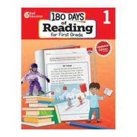 Shell Education 180 Days of Reading for First Grade, 2nd Edition Printed Book