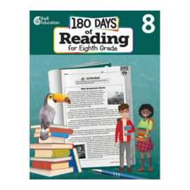 Shell Education 180 Days of Reading for Eighth Grade Printed Book