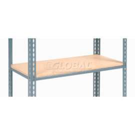 Additional Shelf, Single Rivet, Wood Deck, 36"W x 24"D, Gray