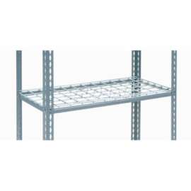 Additional Shelf, Single Rivet, Wire Deck, 36"W x 18"D, Gray