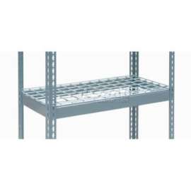 Global Industrial Additional Shelf, Double Rivet, Wire Deck, 48"W x 24"D, Gray