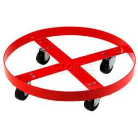 Global Industrial Drum Dolly for 55 Gallon Drum - Rubber Wheels 600 Lb. Capacity