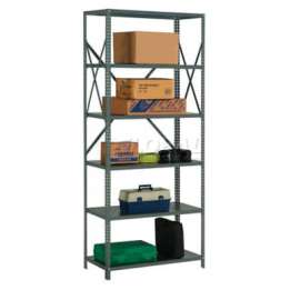 Steel Shelving 18 Ga 36"Wx18"Dx85"H Open Clip Style 6 Shelf